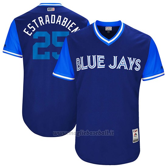 Maglia Baseball Uomo Toronto Blue Jays 2017 Little League World Series Marco Estrada Royal